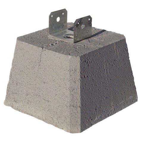 concrete pier block with adjustable metal bracket lowes|setting deck concrete pier blocks.